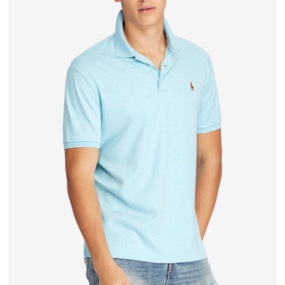 Men’s Classic Fit Light Blue Polo
